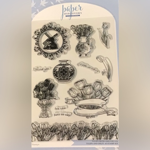 Paper Discovery Tulips from Amsterdam Stamp and Die Set - Picture 2 of 7